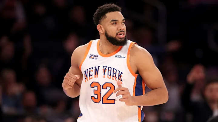 Karl-Anthony Towns Explains Why He Changed Out of Eagles Outfit During Knicks vs. 76ers