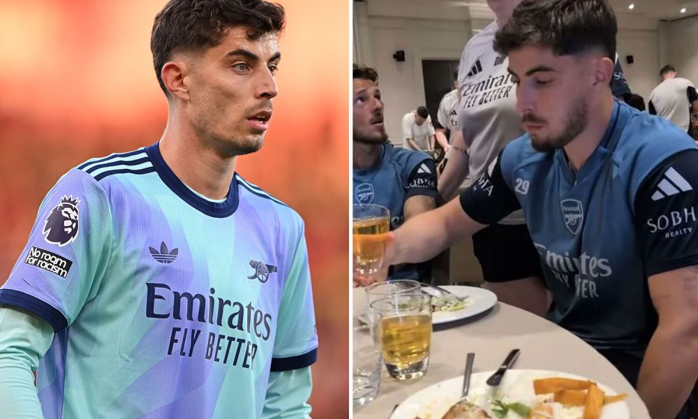 Arsenal fans stunned by Havertz’s body transformation as new pic of ‘jacked’ striker emerges