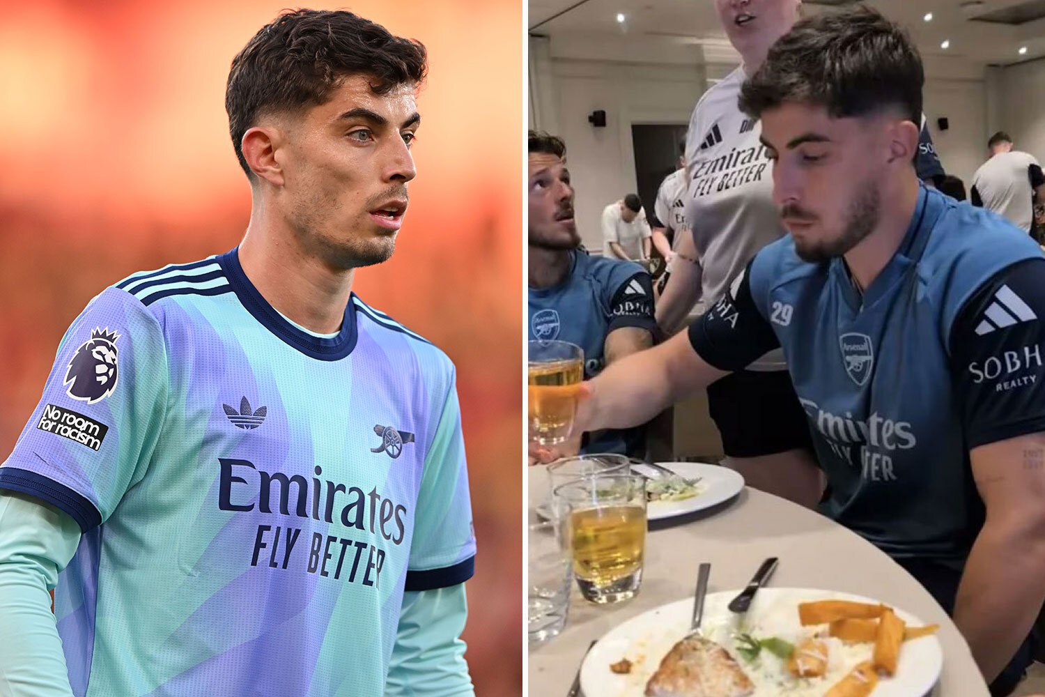 Arsenal fans stunned by Havertz’s body transformation as new pic of ‘jacked’ striker emerges