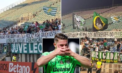 Sporting fans unveil TWO brutal banners digging out Viktor Gyokeres ahead of Arsenal transfer