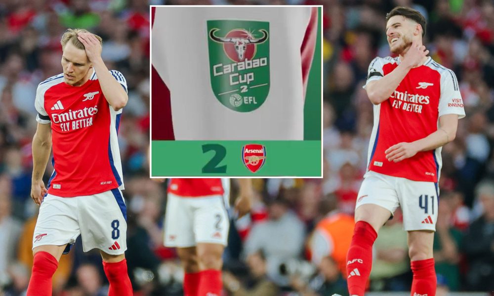 Carabao Cup introduces new feature on 24 teams' shirts as Arsenal are trolled