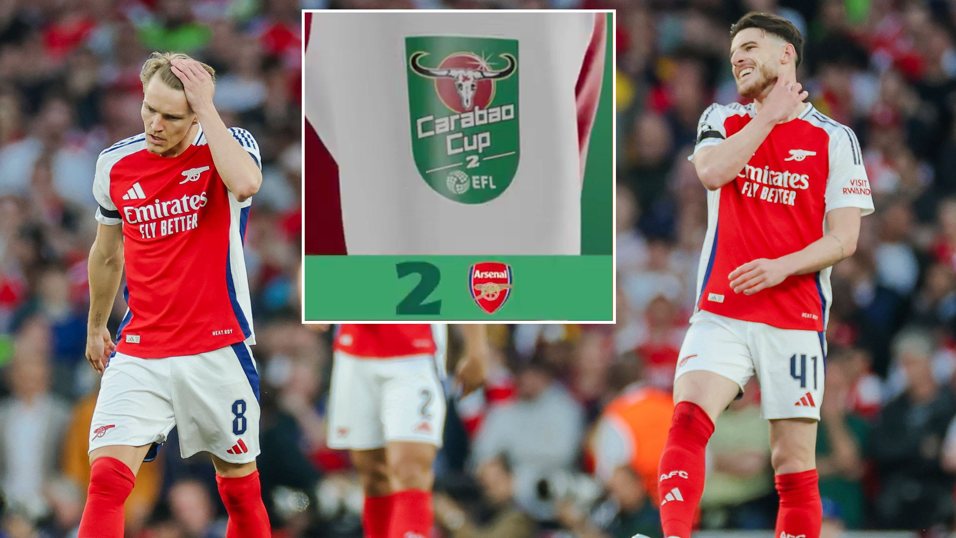 Carabao Cup introduces new feature on 24 teams' shirts as Arsenal are trolled