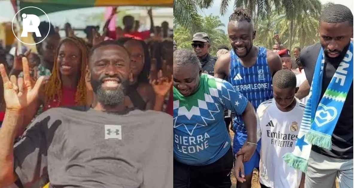 Antonio Rudiger gives back to his roots with powerful humanitarian trip to Sierra Leone