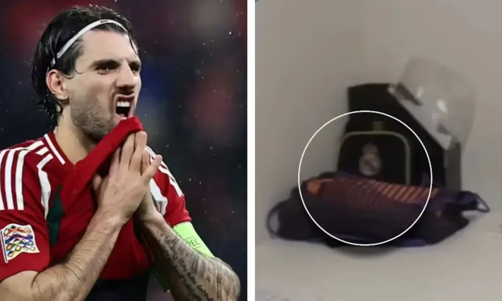 Spotted: Real Madrid logo found in Dominik Szoboszlai’s old dorm room