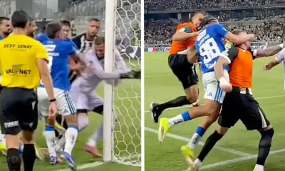 New angle emerges of massive brawl in Brazil: Brutal close-range fight footage