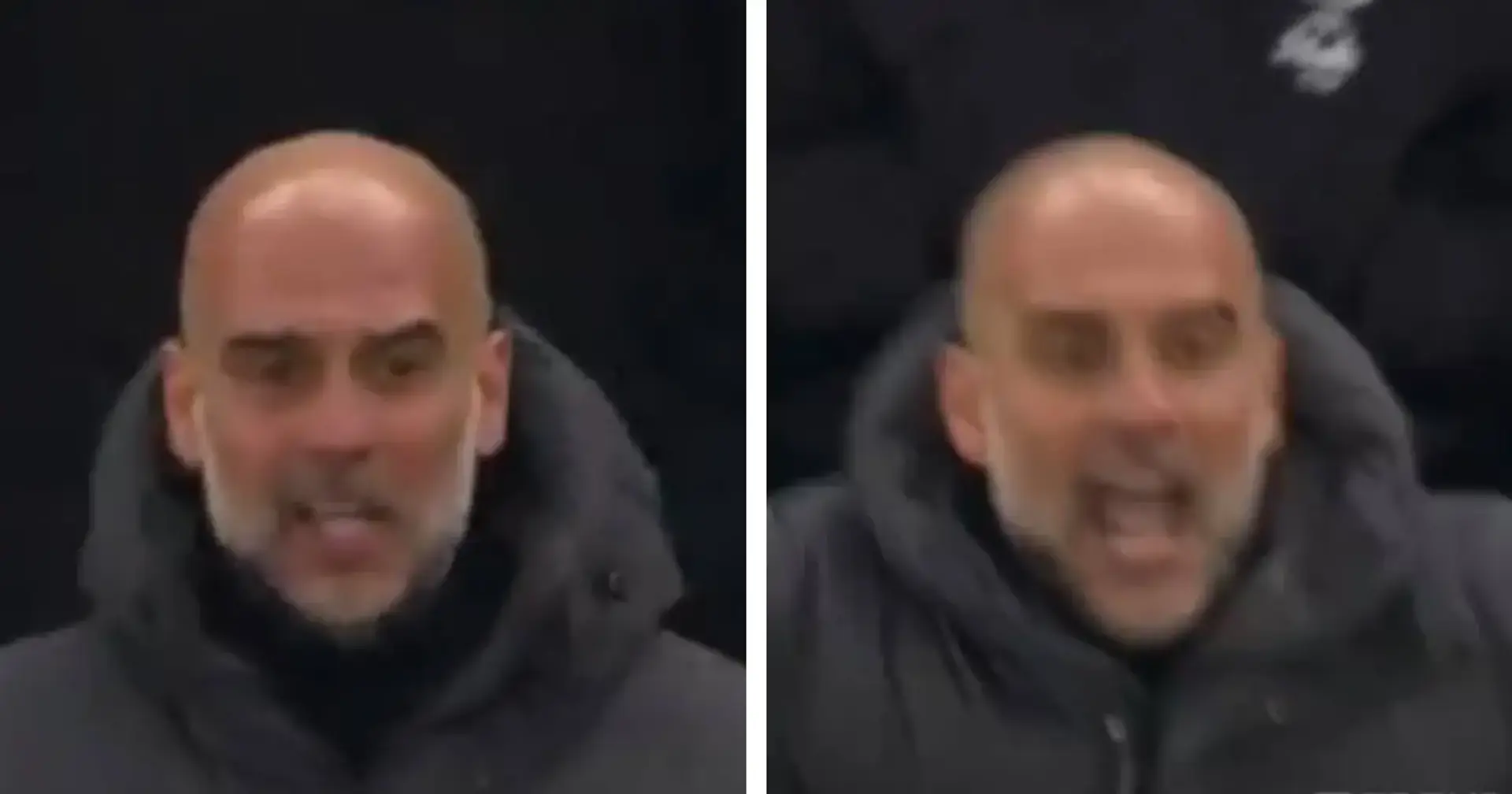 Furious Pep Guardiola shown yellow card after explosive touchline reaction to Jeremy Doku tackle