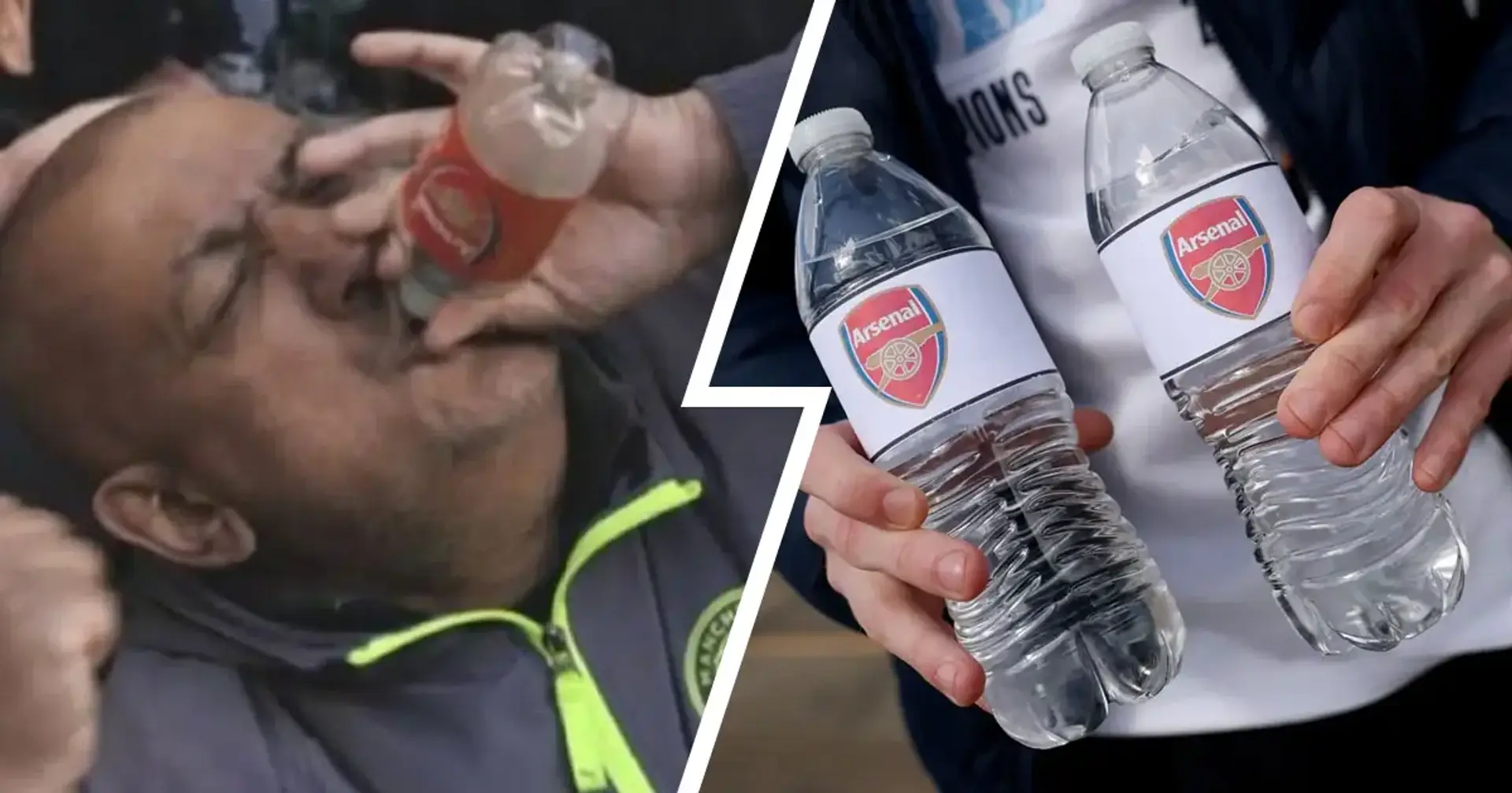 Man City place Arsenal 'bottles' for sale outside Etihad Stadium before 2025/26 Premier League decider